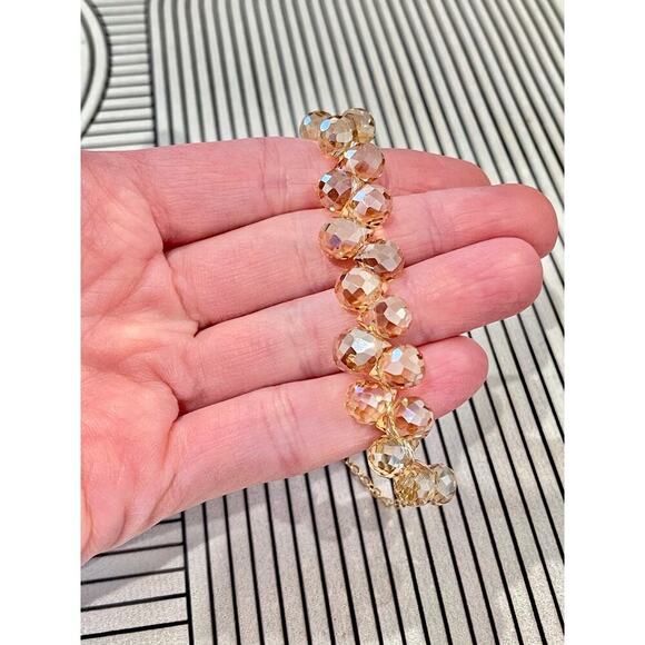 Swarovski Beaded Bracelet- Brown/Gold - Picture 7 of 7